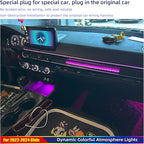 Ambient Lighting Kit for 11th gen Honda Civic，Interior Car Neon Lights for 2022 2023 2024 2025 Civic, Button and APP-Controlled RGB LED Strip Lights