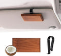 Yuoyar Wood Car Scents Air Freshener Visor Clips Diffuser Odors Eliminator (coconut-scented)