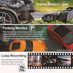 REXING V1 - 4K Ultra HD Car Dash Cam 2.4" LCD Screen, Wi-Fi, 170° Wide Angle Dashboard Camera Recorder with G-Sensor, WDR, Loop Recording, Supercapacitor, Mobile App, 256GB Supported