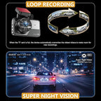 4K Dash Cam Front and Rear, STARVIS 2 Sensor, Free 32GB Card & Hardwire Kit Included, 5G WiFi 20MB/s Fast Download, Dash Camera for Cars with GPS, WDR Night Vision, 170° Wide Angle, 24H Parking Mode