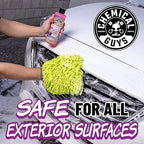 Chemical Guys CWS215M Car Wash Starter Bundle - Sticky Snowball Ultra Snow Foam Car Wash Soap, 128 oz (1 Gallon) Cherry Scent + Chenille Wash Mitt (2 Items) Works on Cars, Trucks, SUVs, RVs & More
