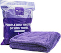 Maxshine 20" x 24" Universal Purple Car Drying Towel – 1200 GSM Rinse-Free Double-Sided Microfiber – Plush, Super Absorbent Towel for Car Wash & Detailing
