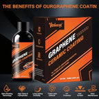 Graphene Ceramic Coating (50ml) - 20H Professional Top Coat Kit. Heavy Duty Paint Sealant, Hydrophobic & High Gloss Shine, 10+ Yrs Long-Lasting Protection. Apply After Car Wash & Paint Correction.