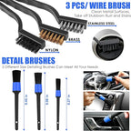 Viewsun 18PCS Car Cleaning Kit, Car Interior Detailing Kit with Blue High Power Handheld Vacuum, Detailing Brush Set, Windshield Cleaner, Cleaning Gel, Complete Auto Accessories for Men, Women