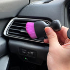 Car Detailing Brush, Soft Bristle Cleaning Brush, Scratch-Free Auto Duster Tool for Dashboard, Air Vents, Leather & Interior Cleaning (Black&Purple&Rose)