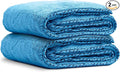 Chemical Guys Woolly Mammoth Large Microfiber Drying Towel - 36 x 25 Inch Blue, Ultra Plush Super Absorbent Car Drying Towel for Cars, Trucks, SUVs, Motorcycles, RVs, and Auto Detailing - 2 Pack