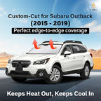 EcoNour Windshield Sunshade Compatible for Subaru Outback 2015-2017 2018 2019, Sun Visor for Front Windshield & Window Sun Shade Cover, UV Heat Blocker & Protector, Car Accessories