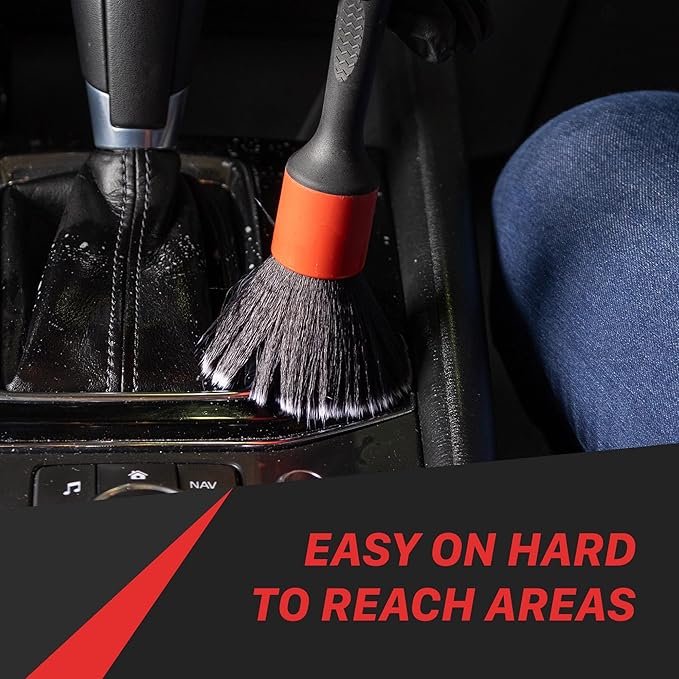 Maxshine Small Universal Black ESS Ever So Soft Detailing Brush – Professional Brush for Interior, Exterior, Leather Seats, Engine Bay & Wheels – Premium Car Care Detailing Tool