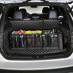 Large Trunk Organizer with Portable Leakproof Cooler Bag,Foldable Cover,Adjustable Securing Straps,Collapsible Trunk Organizer for Suv Car Truck Sedan (4-in-1 with Cooler)
