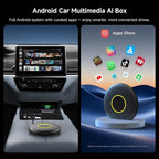Wireless CarPlay Adapter, Magic AI Box with 4G LTE | GPS | Full Android OS, Wireless CarPlay Box Compatible with Wired Factory CarPlay & Android Auto, Support for YouTube/Netflix