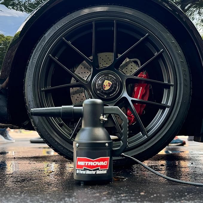 MetroVac Air Force Blaster Sidekick SK-1 Motorcycle & Car Dryer with 14 inches Cord and Matte Finish for Profesional Motorcycle & Car Detailing, Made in the USA