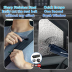 Seat gap filler Compatible with Model Y/Model 3.Deeper Than Standard Retail Models(7.5cm)|Added Cup Holder (2 Fixed Points) + Hooks + Charging Cable Port |2pcs Black| Free Window Break Hammer 1pcs|