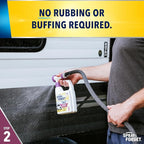 Spray & Forget RV & Camper Wash and Wax Combo, Includes RV & Camper Wash (1 Quart) and RV & Camper Wax (1 Quart) with Convenient, Ready-to-Use Hose End Adapters
