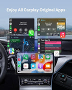 OTTOCAST Mini 3.0 (Pot) 2025 2-in-1 Wireless CarPlay/Android Auto Adapter, 5GHz WiFi, Auto Connect for 2016+ Cars