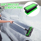 Car Wash Kit, 62'' Car Wash Brush with Long Handle, Soft Bristle Scratch-Free Car Detailing Brush Cleaning Kit, with Wash Mitt Towel Window Squeegee Tire Brush for Car SUV Truck RV Cleaning