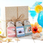 12 Pcs Car Freshener Paper Scented Hanging Car Accessories Air Fresheners Beach Vacay Pink Sands Sun Sand for Interior Decor Bathroom Hanging Ornaments