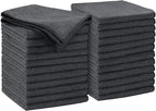 AIDEA Microfiber Cleaning Cloth Grey 24PK, Microfiber Towels for Cars, Premium Car Cloths, Dusting Cloth Lint Free Cleaning Rags for SUVs, House, Kitchen, Window, Workshops,11.5×11.5"
