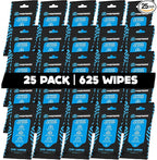 Fortress Car Interior Wipes (25 ct, Pack of 25) for Car Interior Cleaning, Dashboard, Seats, Detailing, and Steering Wheel [Travel Size] Skin-Safe Car Interior Cleaner Supplies