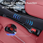 Car Seat Gap Filler 2 Pack, No Drop Seat Guard for Cars SUVs & Trucks, Car Accessories Interior for Between Seat and Console, Prevent Stop Cellphone Wallet Keys Coins and Card from Dropping