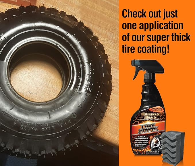 Tire Shine 22oz Spray - High Gloss Tire Coating - High Gloss Finish for Rubber and Vinyl