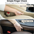 Givifive Car Seat Gap Filler Set of 2, 3IN1 Seat Side Gap Filler Plug with Storage Slot & Hook Function, Soft Foam Universal Fit Car SUV Truck Fill Gap Between Seats Console Organizer（Standard Red）