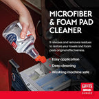 Griot's Garage Microfiber and Foam Pad Cleaner, Removes Polish, Wax, and Sealant Residue, Restores Your Car Cleaning Cloths' Effectiveness, 11078, 35 oz
