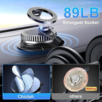 Car Phone Holder for Magsafe [2026 89+LBS Suction & 3700gf Magnetic] 360° Adjustable Cell Phone Mount, Phone Holders for Your Car Accessories Kit for iPhone 17-12 Series & All Speakerphones