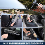Car Vacuum Portable Cordless with 18000Pa Suction, 4 in 1 Air Duster & Mini Vacuum Cleaner High Power Foldable Rechargeable, Brushless Motor Airify Pro Car Vacuum for Home Office Pet Hair