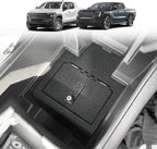 BestEvMod Center Console Safe Vault LockBox Compatible with Chevy Silverado EV/GMC Sierra EV 2026 2025 2024 Pickup Gun Safe Vault Console Storage Interior Organizer Security Anti-Theft (Not Fit ICE)