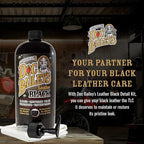 Doc Baileys Leather Black Care -Premium Quality All In One Leather Cleaner, Conditioner, Waterproofer & Protectant - For your Car, Bike, Horse Tack, Home Decor and Other Leather Needs 32oz Bottle