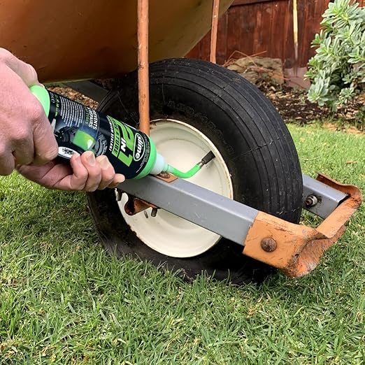 Slime 10193 Tire and Tube Sealant Puncture Repair Sealant, 2-in-1, Premium, Prevent and Repair, Suitable for Non-Highway Tires and Tubes, Non-Toxic, Eco-Friendly, 16oz Bottle