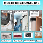 2-Pack Dryer Vent Cleaner Kit - Long Flexible Dryer Lint Brush & Refrigerator Coil Cleaner - Multi-Use Radiator Brush & Lint Trap Cleaning Tool for Fire Prevention