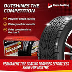 DURA-COATING TECHNOLOGY, Dressing Total Tire Kit - Single Size Car Kit - Tire Dressing, Cleaning and Restoration Kit for Cars - High Gloss Coating to Renew and Protect Your Tires - Made in USA