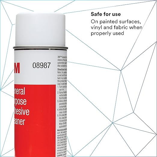 3M General Purpose Adhesive Cleaner, 08987, Removes Adhesive Residue, Gentle On Paint/Vinyl/Fabric, 15 fl oz