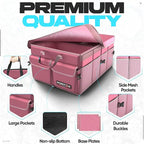 FORTEM Trunk Organizer For SUV Car Trunk Organizer, Foldable Storage, Car Accessories for Women Men, Collapsible Bag, Perfect Christmas Gifts, 600D Oxford, Non Slip Bottom, Straps, Soft Cover (50L)