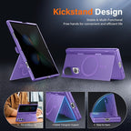 MOBOSI for Samsung Galaxy Z Fold 7 Case with Privacy Screen Protector, [Compatible with Magsafe], [Built-in Kickstand & Full Body Hinge Protection] Magnetic Slim Phone Case for Z Fold7, Purple
