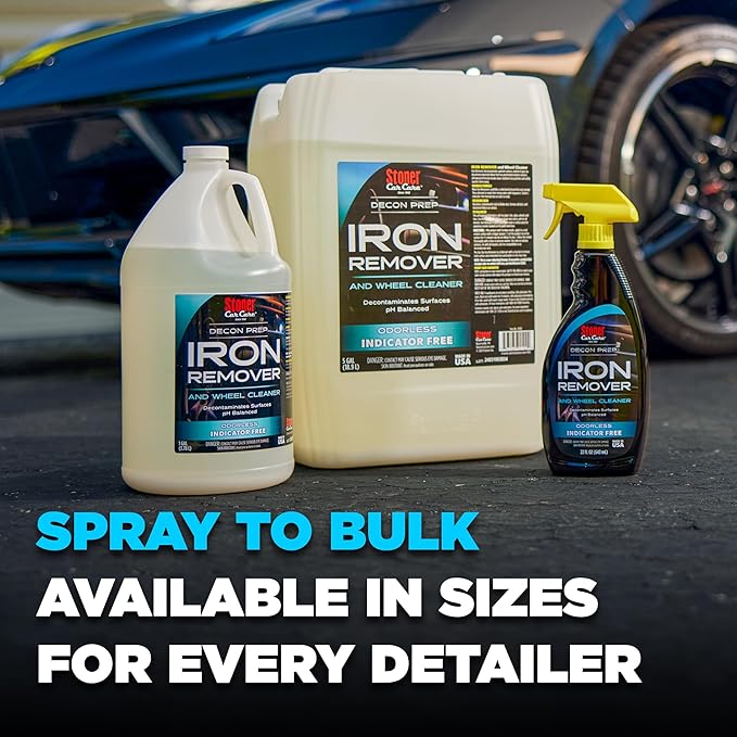 Stoner Car Care 92101 Iron Remover & Wheel Cleaner – Odorless Iron Fallout & Brake Dust Remover for Paint, Wheels & Glass – pH Balanced Rust Decontaminant – 1 Gallon