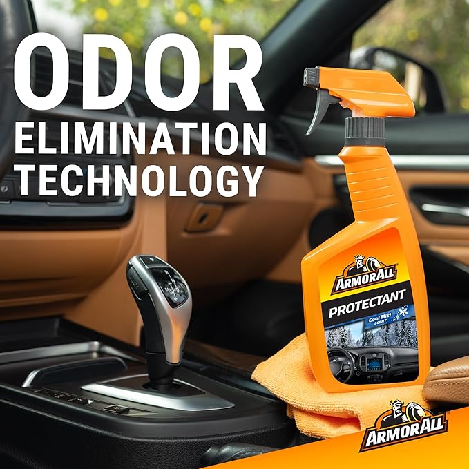 Armor All Car Air Freshener Protectant Spray by Armor All, Car Interior Cleaner with UV Protection Against Cracking and Fading, Cool Mist, 16 Fl Oz