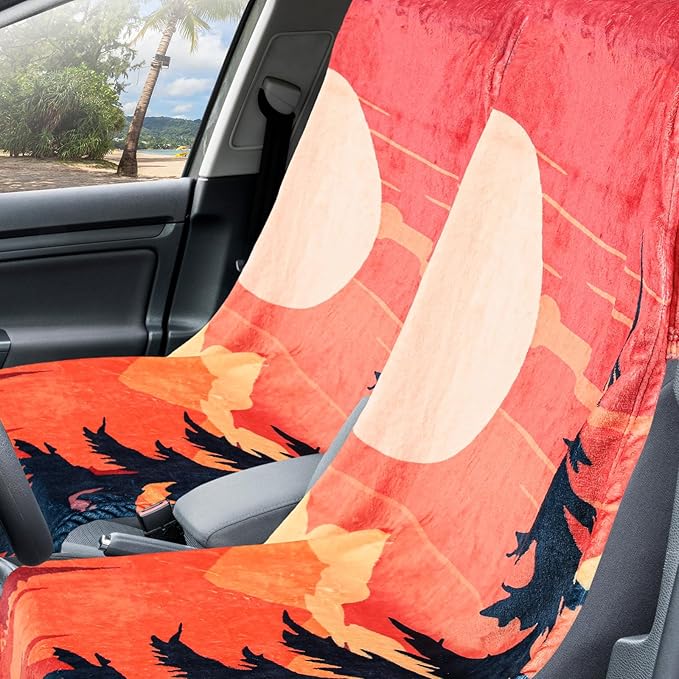 Hahafelt 8 Pack Car Seat Towel Covers with Storage Bag, 63 x 32 Inch Universal Non Slip Waterproof Sweat Protector for Car Truck, Gym Swimming Running, Machine Washable (Classic Combination)