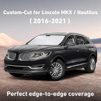 EcoNour Windshield Sunshade Compatible for Lincoln MKX/Nautilus 2016-2019 2020 2021, Sun Visor for Front Windshield & Window Sun Shade Cover, UV Heat Blocker & Protector, Car Accessories