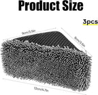 3 PCS Tire Shine Applicator Sponges, Microfiber Tire Brightener Applicator Pad Durable and Reusable Tires Dressing Applicators Pad, Tires Applicator-Pad for Car Detailing Cleaning Sealant Conditioner