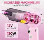 Handheld Vacuum Cleaner Cordless - 17500PA Strong Suction Rechargeable, 3-Speed Adjustable Portable Mini Dust Buster for Pet Hair, Car Detailing, Home, Office & Car Cleaning