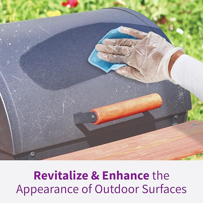 Rejuvenate Outdoor Restorer Wipes, 5 Count, Individually-Wrapped Pre- Saturated Microfiber Wipes Restore Faded and Weathered Surfaces Such As Patio Furniture, Shutters, Siding, Mailboxes And More