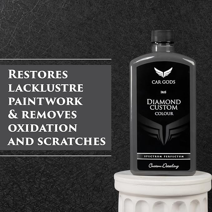 Car Gods Diamond Custom Color Gray 17 fl oz – 3-in-1 Polish to Restore Faded Gray Paintwork