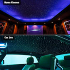 CHINLY Twinkle 150pcs 6.5ft 0.03in Starlight Headliner Fiber Optic Lights kit, Music Mode Bluetooth APP Control Remote, RGBW Star roof Lights for Star Headliner/Home Theater/Pool Ceiling