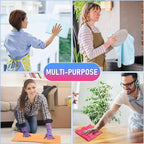 Newwiee 6 Pcs Extra Large Microfiber Cleaning Cloth 30" x 20" Washable Reusable Microfiber Towel Streak Free Lint Free Cloth for Cleaning Home Glass Office Window Bathrooms (Pink,Yellow,Light Blue)
