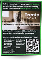 Chlorine Dioxide Heavy-Duty Fogger Deodorizing Kit, Professional Strength Odor Remover For Car, Home, RV, Room, Garage. Scent Bomb Air Freshener & Deodorizer. Easy to Use Kit Eliminates All Odors!