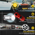 Dash Cam Front and Rear: 4K+2.5K Dual Channel Dash Cam-5GHz WiFi, GPS Dash Camera for Cars with 64GB Card, 2.0" IPS Screen, App Control,G-Sensor,Loop Recording,170°Wide Angle,Night Vision,Parking Mode