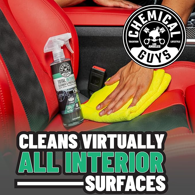 Chemical Guys SPI23416 Total Interior Cleaner and Protectant, New Car Smell, (Safe for Cars, Trucks, SUVs, Jeeps, RVs & More) 16 fl oz (Pack of 2)