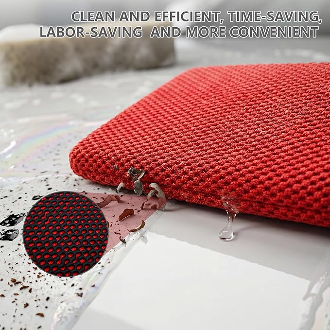 2 Pack Clay Mitt for Car Detailing - Clay Bar Glove Removes Grime, Iron Fallout & Contaminants from Paint, Glass, Wheels - Reusable Auto Detailing Mitt